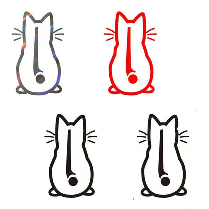 Personalized Cute Cat Shape Wiper Decoration Sticker