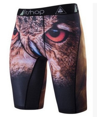 Shorts de compresión animales para hombre