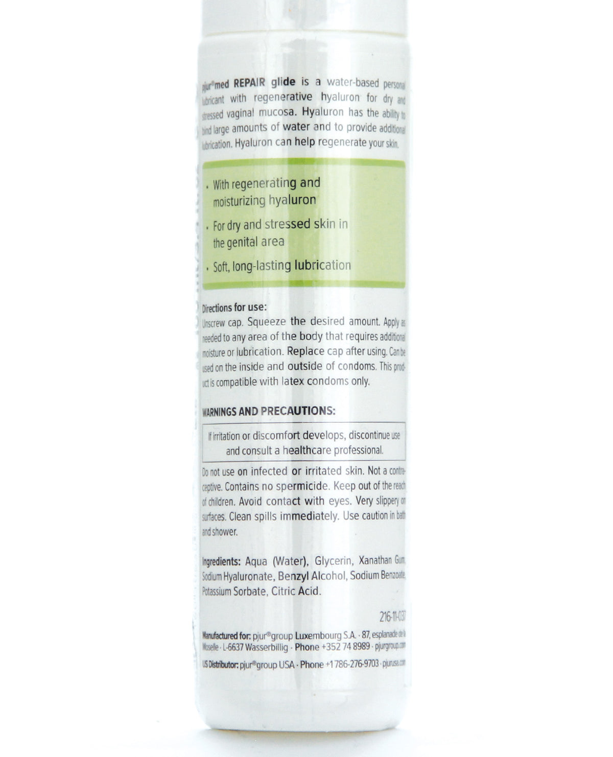 Pjur Med Repair Hydro Glide Water Based Personal Lubricant - 100 ml Bottle