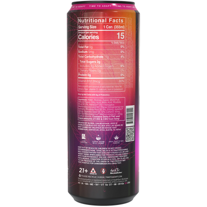 ADAPTAPHORIA Energize Dragon Fruit THC Social Seltzer