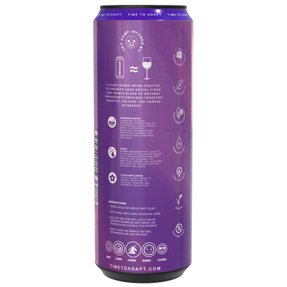 ADAPTAPHORIA Unwind Chillberry THC Social Beverage