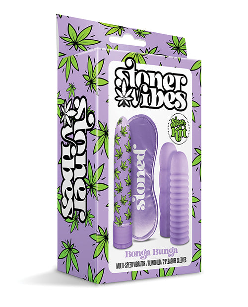 Stoner Vibes Bonga Bunga Stash Kit - Púrpura