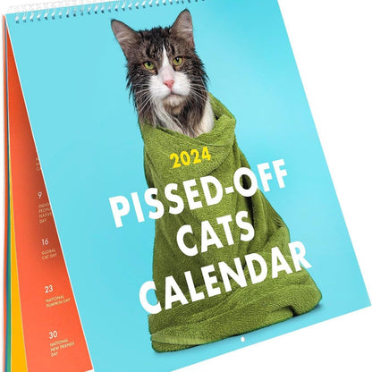 Nuevo calendario de pared de Angry Cat