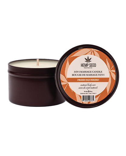 Earthly Body Summer 2025 3 in 1Massage Candle - 6 oz Fresh Squeezed