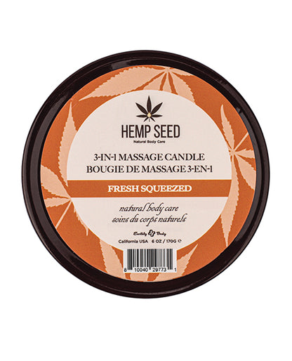 Earthly Body Summer 2025 3 in 1Massage Candle - 6 oz Fresh Squeezed