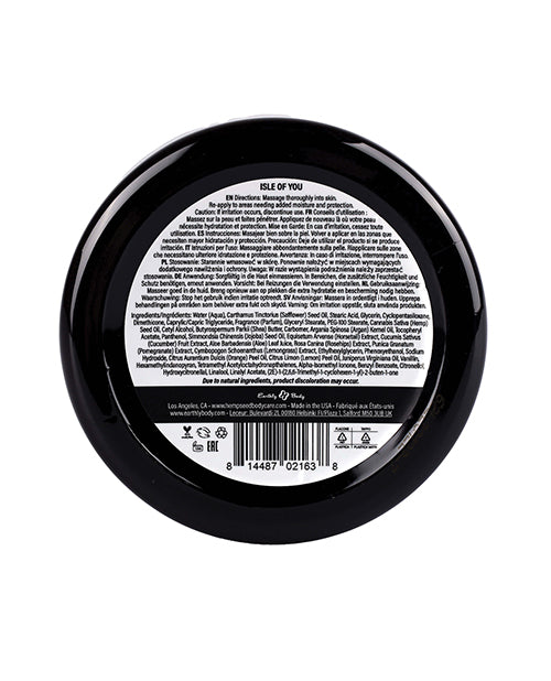 Smoke N’ Poke Earthly Body Hemp Seed Skin Butter - 8 oz Jar Isle of You - Image 2