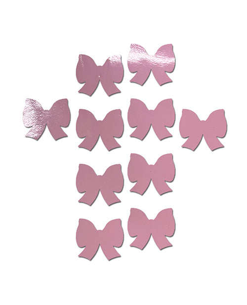 Smoke N’ Poke Pastease Mini Faux Leather Bows - Baby Pink Pack of 8 - Image 2