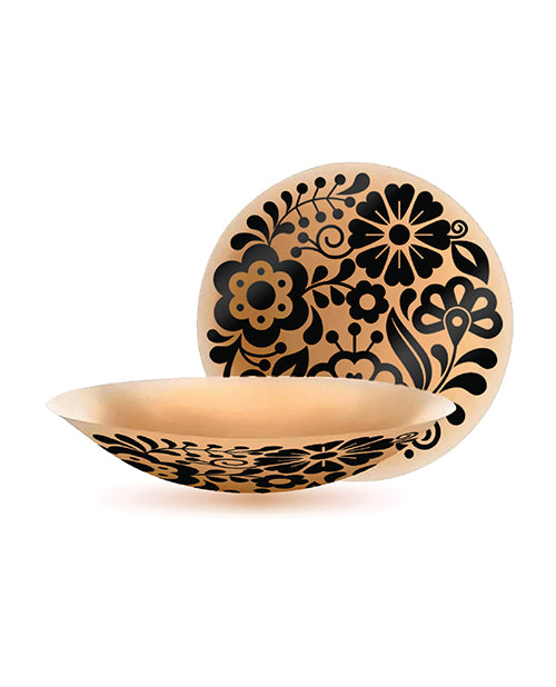 Pastease HALOS Silicone Floral Nipple Covers w/Travel Box - Bloom D+ Cup 10 or More Uses