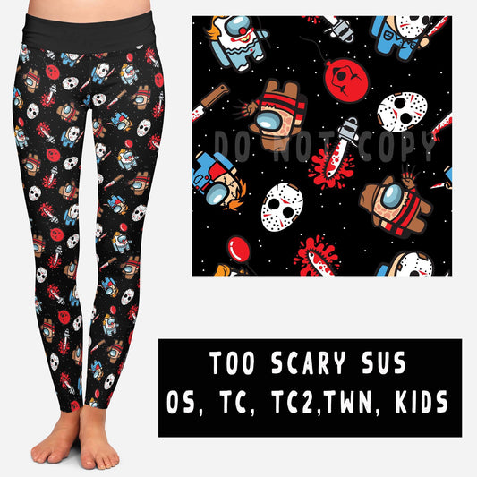 Leggings De Terror Sus Demasiado Aterradores - Galaxy Creations