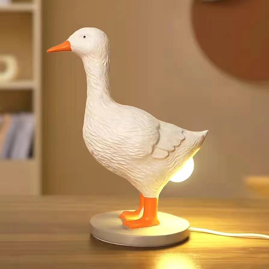 Duck Lamp Resin Crafts Bulb Chicken Decoration Festival Atmosphere Duck Statue Glowing