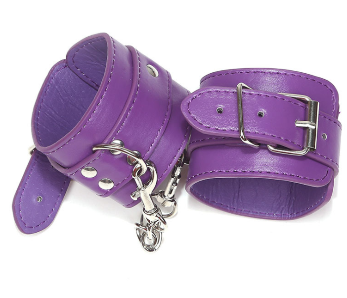 BDSM Handcuffs PU Leather - Smoke N’ Poke