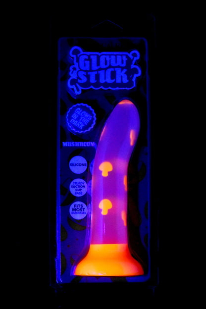 Glow Stick Silicone Dildo – Suction Base – Glows in the Dark