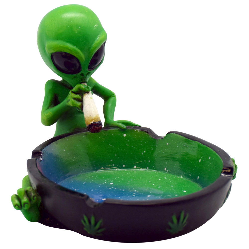 Smoking Alien Polyresin Ashtray - Smoke N’ Poke