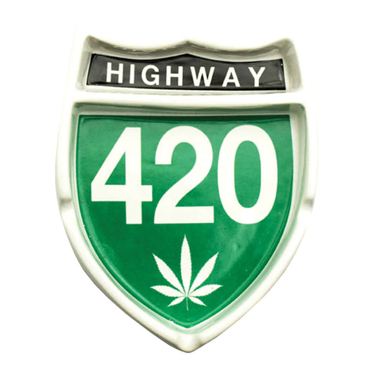 Highway 420 Ceramic Ashtray - Smoke N’ Poke