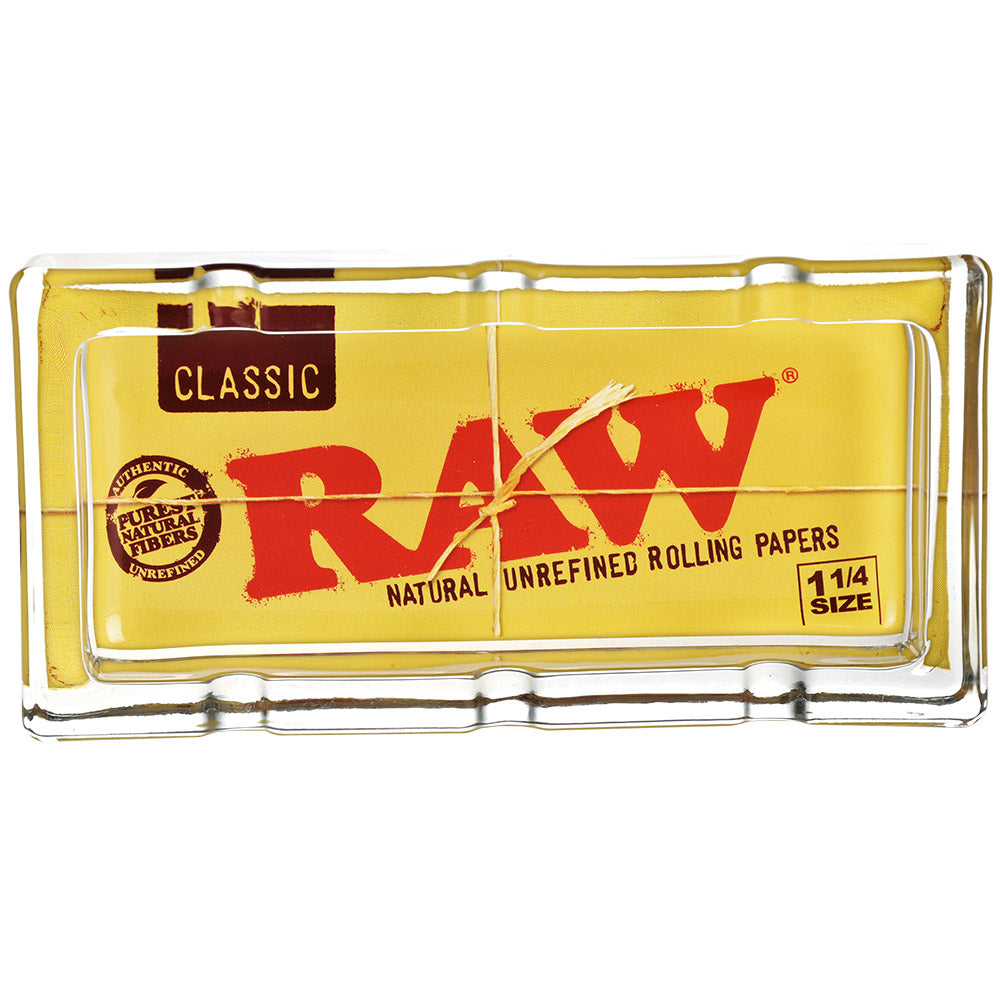 RAW Classic Pack Glass Ashtray - 6"x3" - Smoke N’ Poke