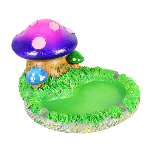 Mushroom Polyresin Stashtray - 4" - Smoke N’ Poke