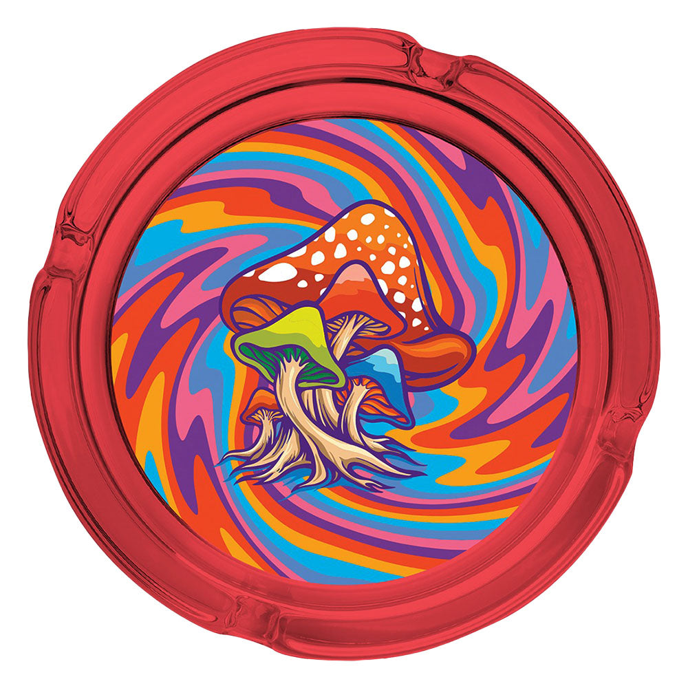 Fujima Trippy Mushroom Glass Ashtray - 6.25" - Smoke N’ Poke