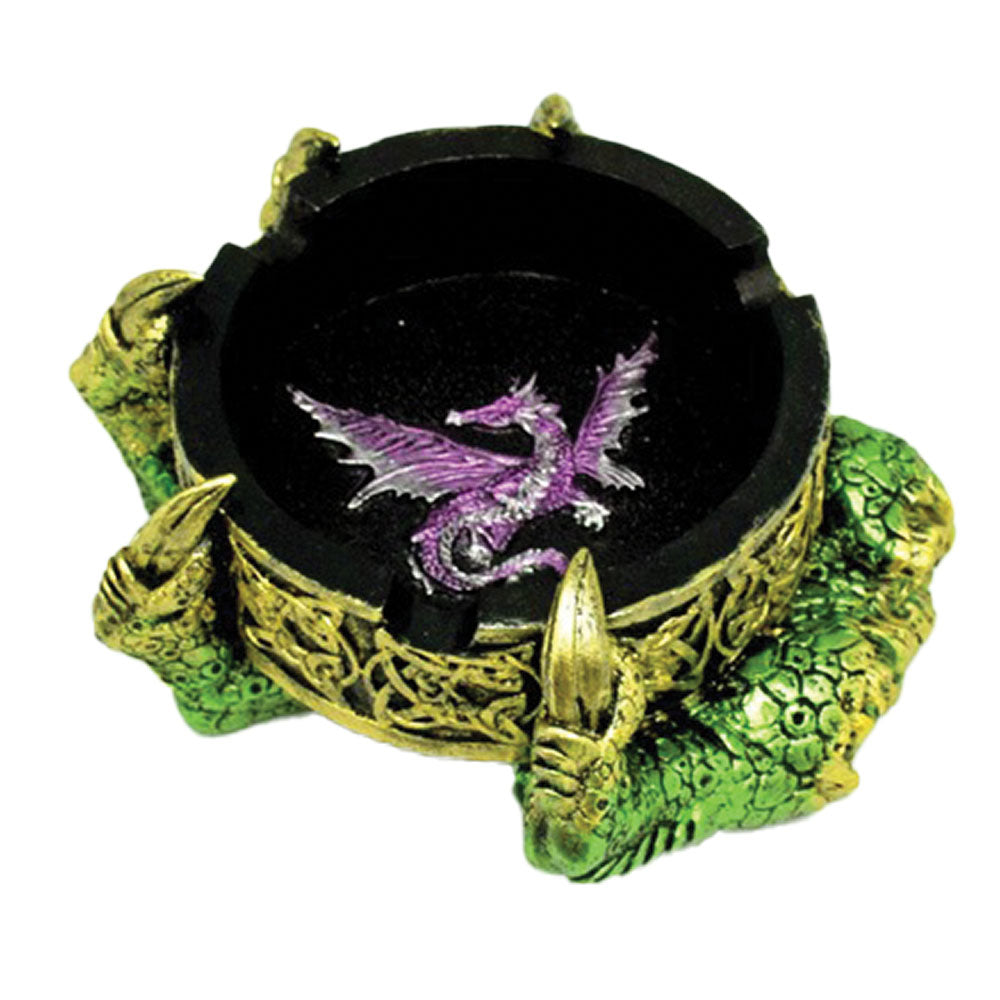 Celtic Dragon Ashtray w/ Claw - 5.5"x4.75" - Smoke N’ Poke