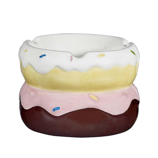 Donut Ceramic Ashtray - 2.75"x3.75"