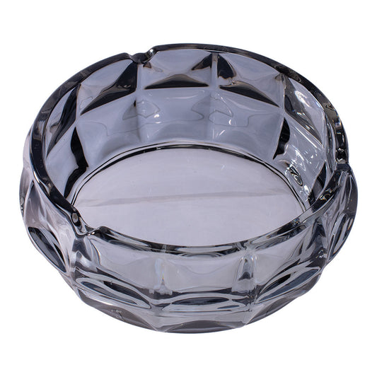 Fujima Exquisite Faceted Glass Ashtray - Clear Smoke / 6" - Smoke N’ Poke