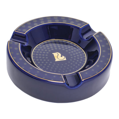 Lucienne Tapered Dots Round Ceramic Cigar Ashtray | 7.5" - Smoke N’ Poke