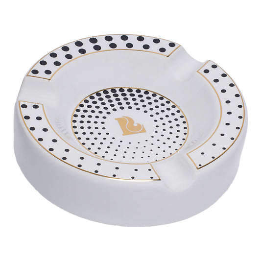 Lucienne Tapered Dots Round Ceramic Cigar Ashtray | 7.5" - Smoke N’ Poke