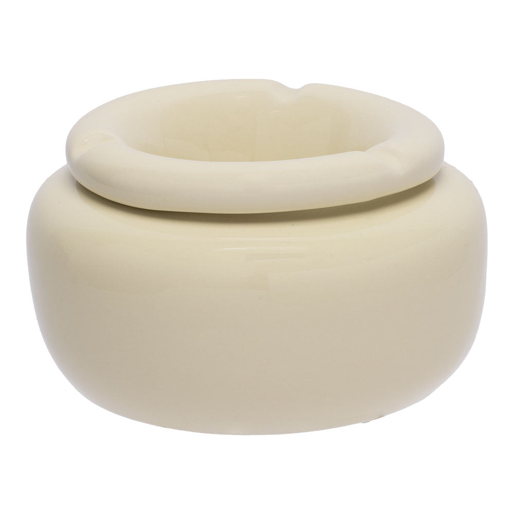 Fujima Moroccan Ceramic Ashtray - White Pearl / 5" - Smoke N’ Poke