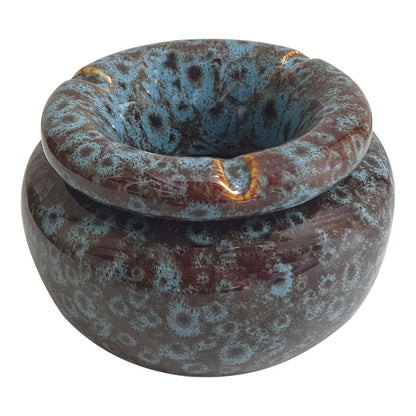 Fujima Moroccan Ceramic Ashtray - Reactive Blue / 5" - Smoke N’ Poke