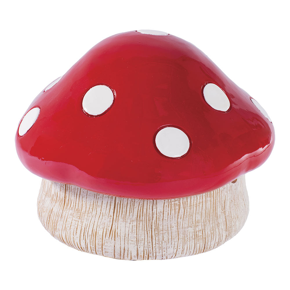 Fujima Red Mushroom Covered Ashtray - 4.75" - Smoke N’ Poke