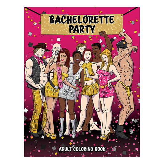 Wood Rocket Bachelorette Party Adult Coloring Book | 8.5" x 11" - Smoke N’ Poke