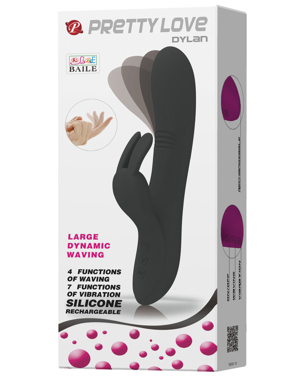 Pretty Love Dylan Bunny Ears Come Hither Rabbit 11 Functions - Fuchsia