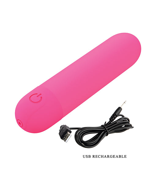 Pretty Love Stefan Mini Massager Bullet - Hot Pink