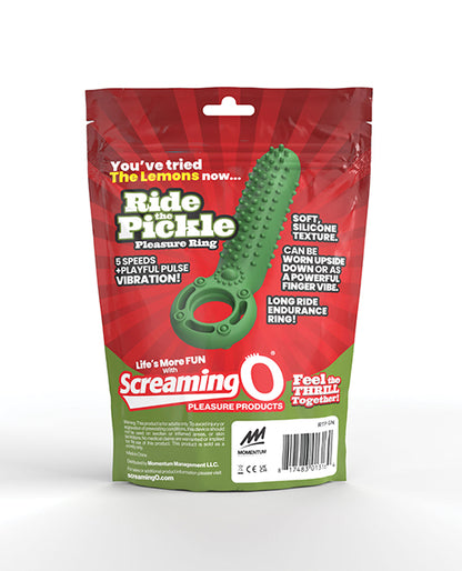 Screaming O Ride the Pickle Pleasure Ring - Green