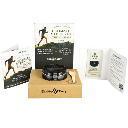 12PC DISPLAY KIT - CBD Daily Ultimate Strength Intensive Cream - 5oz/Assorted - Includes Testers & Samples