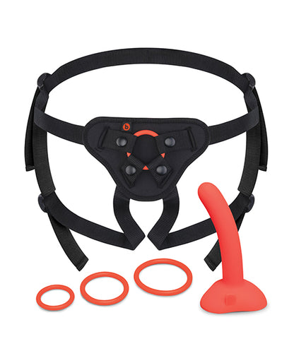 b-Vibe Beginner's Strap-On Harness Set - With 5 Silicone Dildo Peg