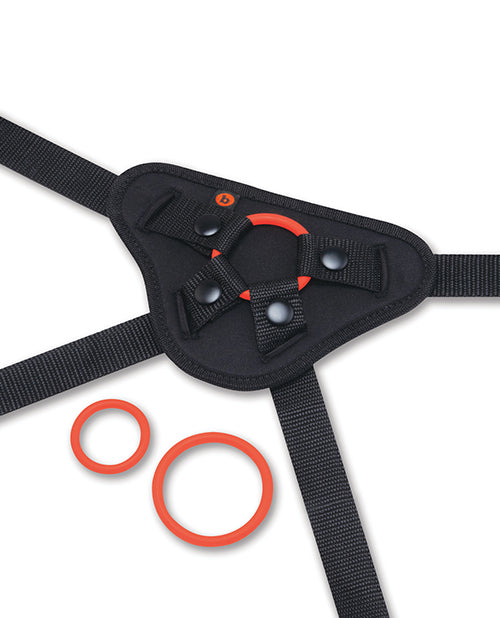 b-Vibe Beginner's Strap-On Harness Set - With 5 Silicone Dildo Peg