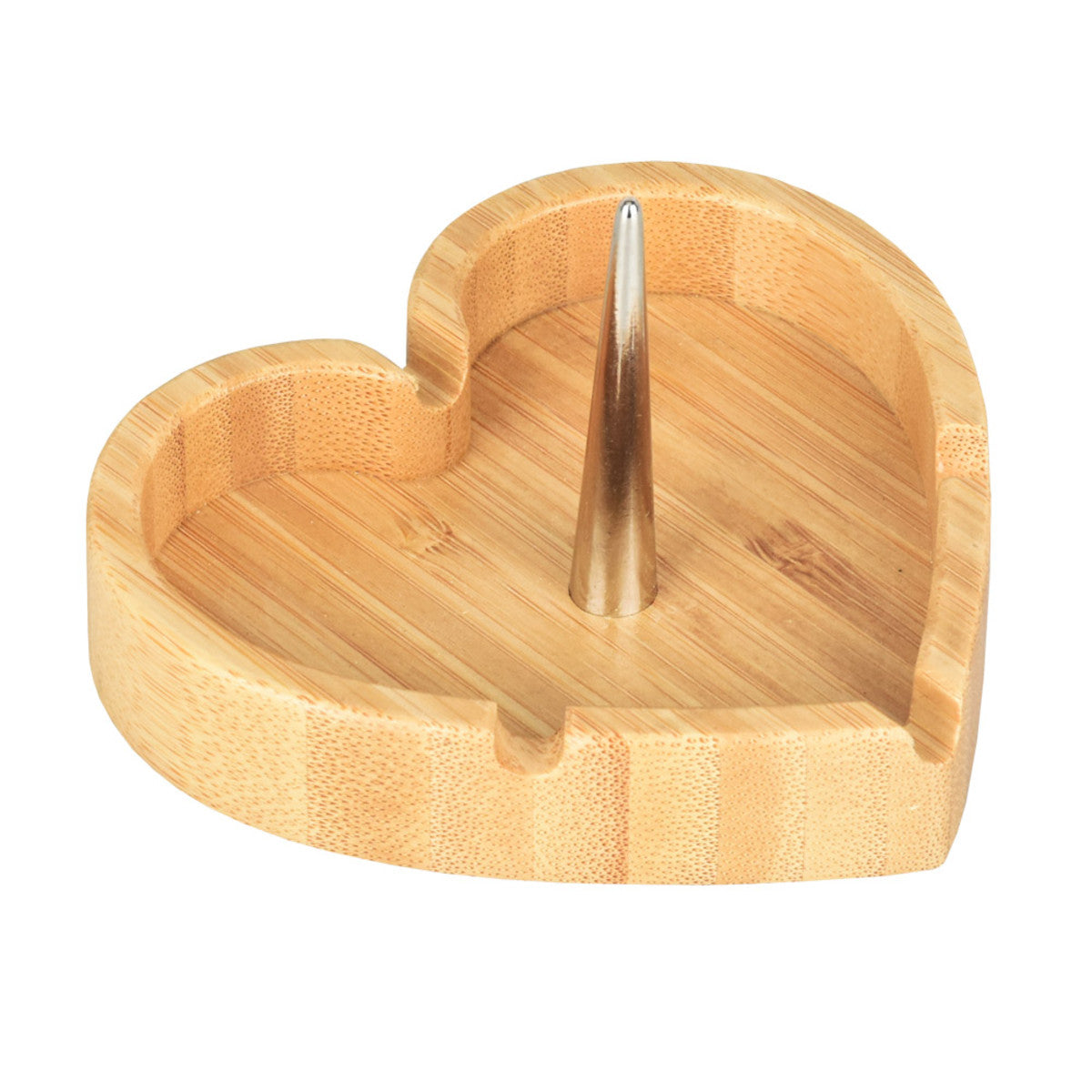 Heart Spiked Ash Tray-Bamboo - Smoke N’ Poke