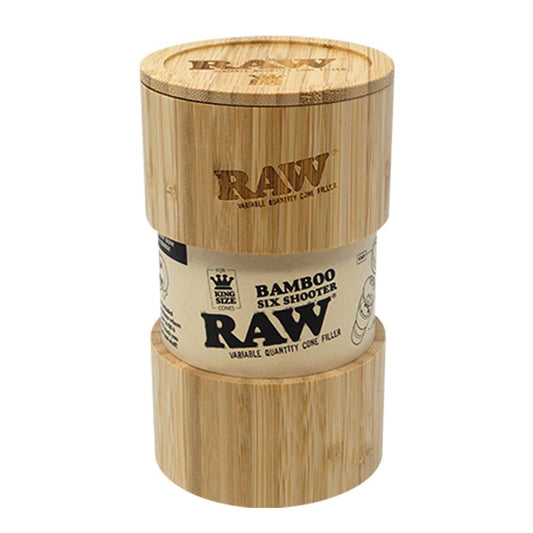 RAW Bamboo Six Shooter Cone Filler - Smoke N’ Poke