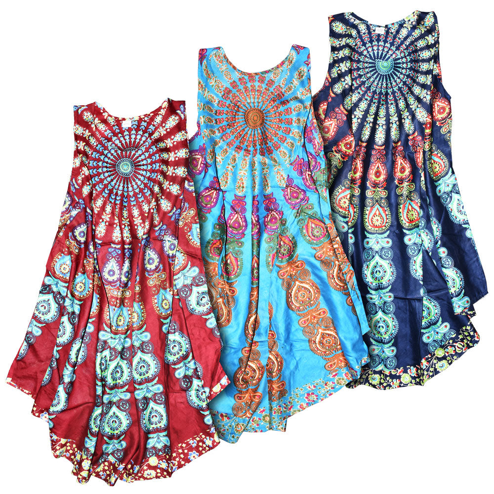 Peacock Pattern Dress - One Size / Colors Vary - Smoke N’ Poke