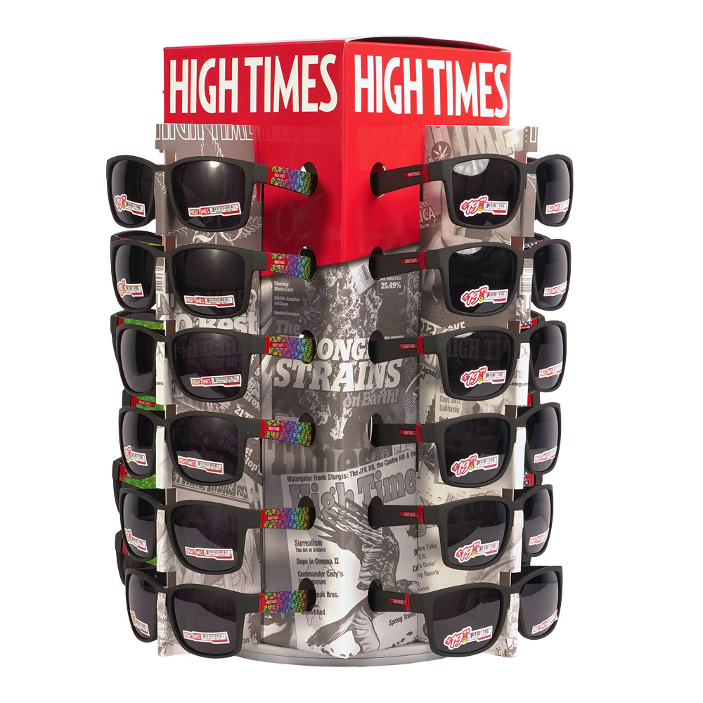 24PC DISPLAY - High Times Sunglasses - Assorted Designs - Smoke N’ Poke