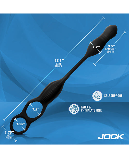Hyper Thrusting and Vibrating Anal Plug w/C-Ring