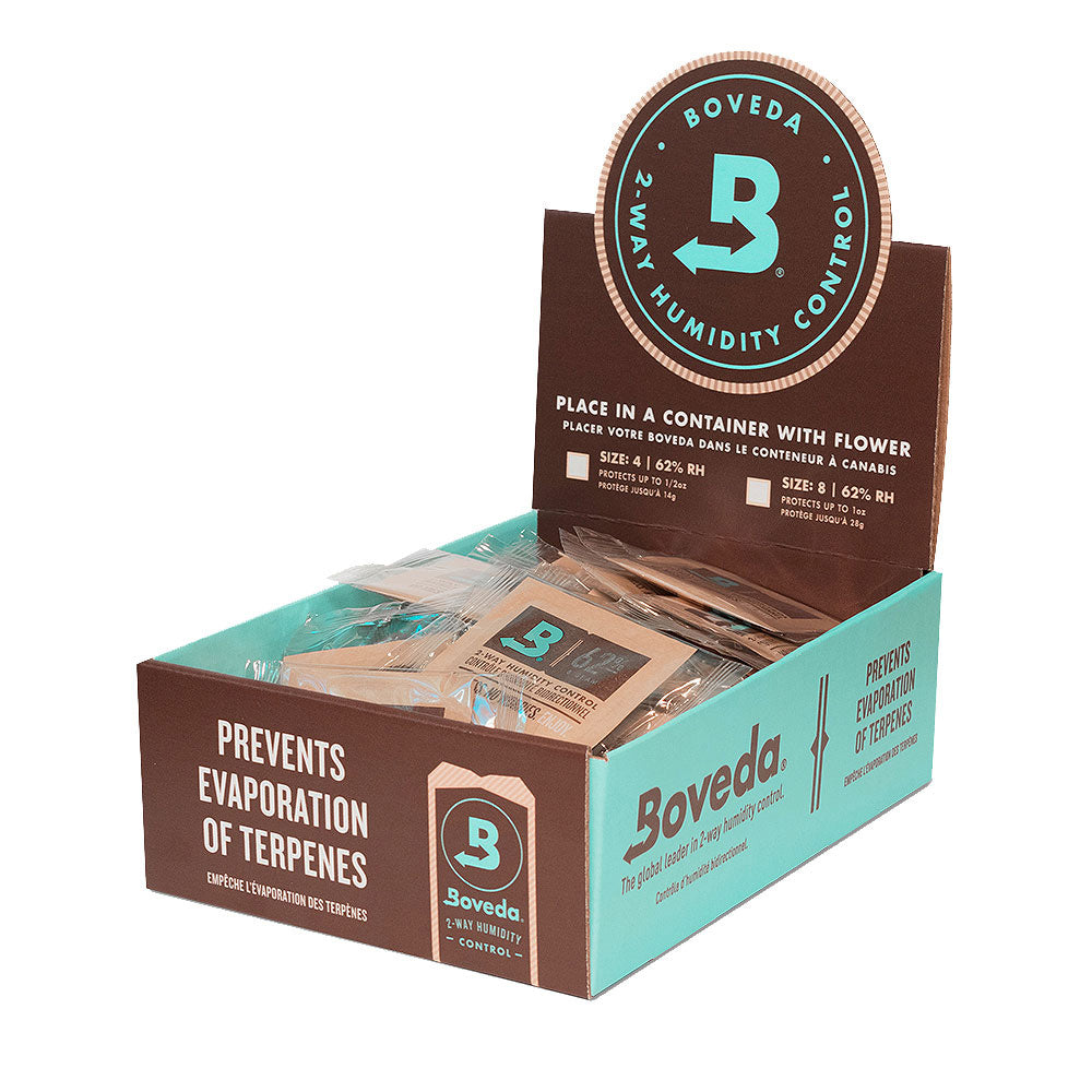 125 PC DISPLAY - Boveda 2-Way Humidity Control - 62% / 4g - Smoke N’ Poke