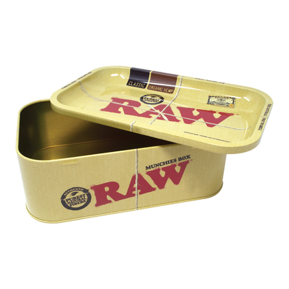 RAW Munchies Metal Storage Box - 10.75"x6.75" - Smoke N’ Poke