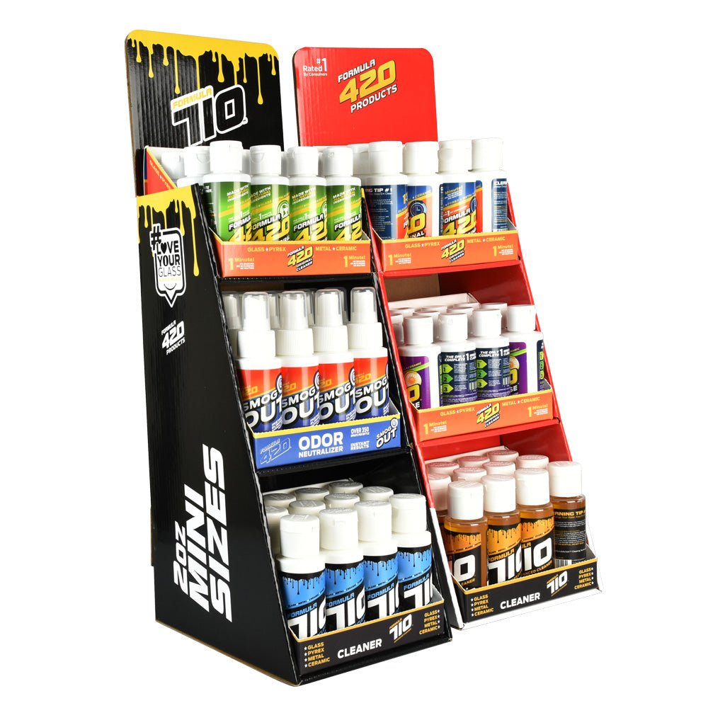 72PC DISPLAY - Formula 420 / 710 Cleaner - 2oz / Assorted - Smoke N’ Poke