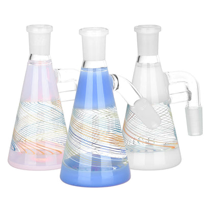 Candy Spiral Dry Ash Catcher | 4.25" | 14mm | Colors Vary - Smoke N’ Poke