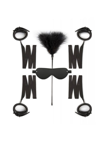 Easy Toys Beginners 6 Piece Beginners Bondage Set - Black