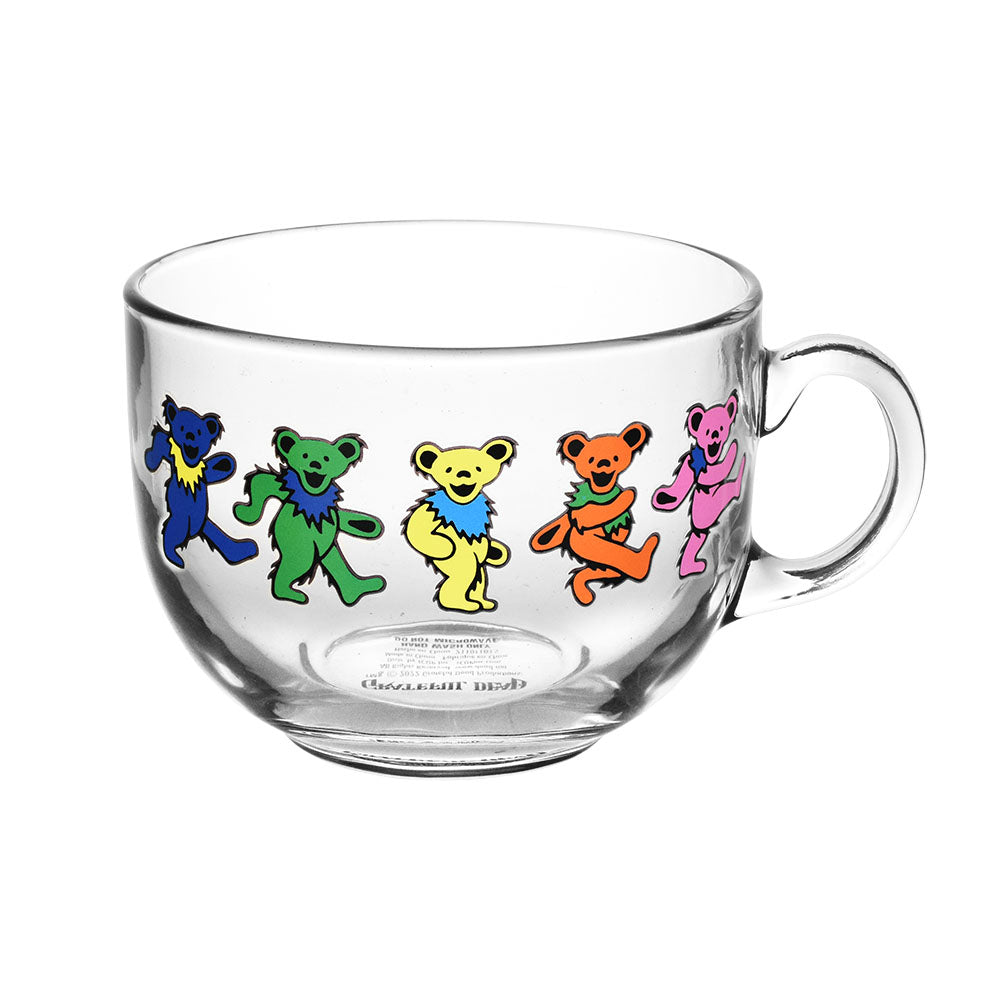 Grateful Dead Glass Soup Mug | 22oz - Smoke N’ Poke