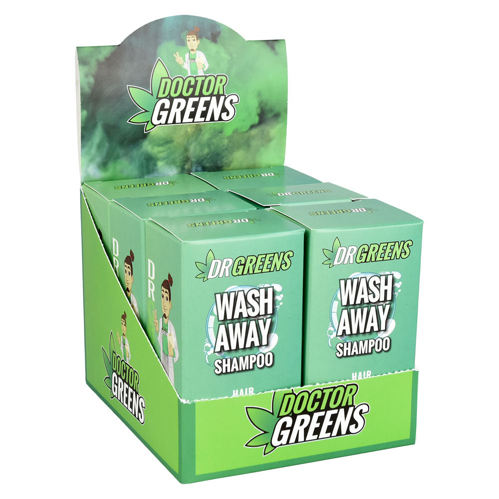 6PC DISPLAY - Dr. Greens Wash Away Shampoo - 1oz - Smoke N’ Poke