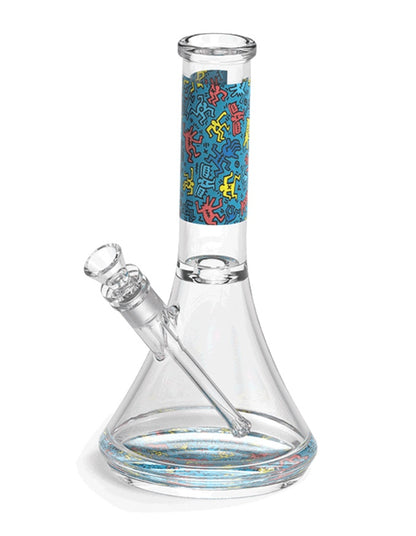 K.Haring Glass Water Pipe - Smoke N’ Poke