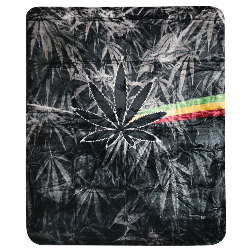 Irie Vibe Plush Heavy Weight Fleece Blanket - Smoke N’ Poke